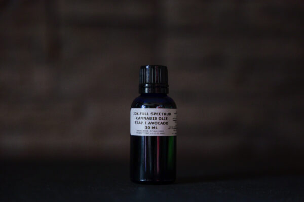 Cannabis olie stap 1 avocado 30 ml JDK FULL SPECTRUM STAP 1 AVOCADO OLIE