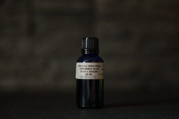 Cannabis olie stap 1 sesam 30 ml JDK FULL SPECTRUM STAP 1 SESAM OLIE