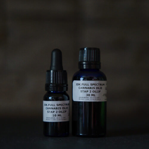Cannabis olie stap 2 olijf 10 ml & 30 ml JDK FULL SPECTRUM STAP 2 OLIJF OLIE