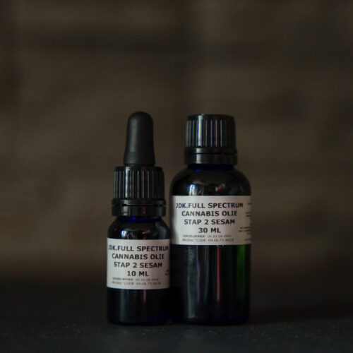 Cannabis olie stap 2 sesam 10 ml & 30 ml JDK FULL SPECTRUM STAP 2 SESAM OLIE