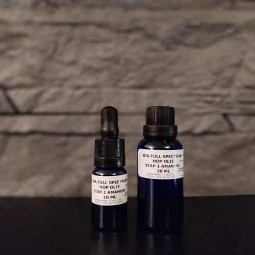 Hop olie stap 1 amandel 10 ml & 30 ml JDK. Full Spectrum Hopolie Stap 1 Amandel