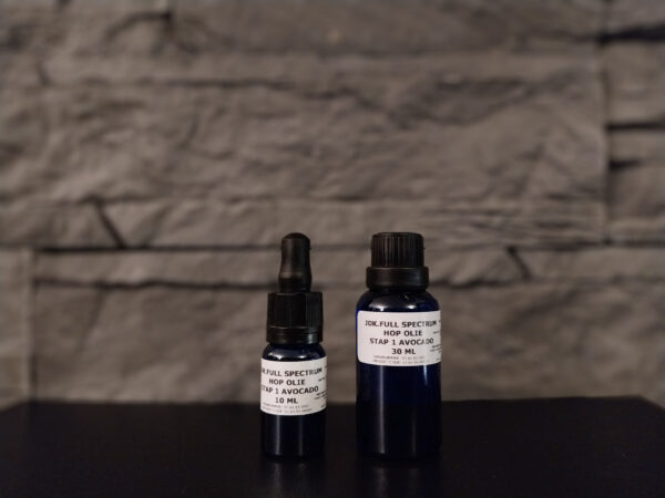 Hop olie stap 1 avocado 10 ml & 30 ml JDK Full Spectrum Hopolie Avocado